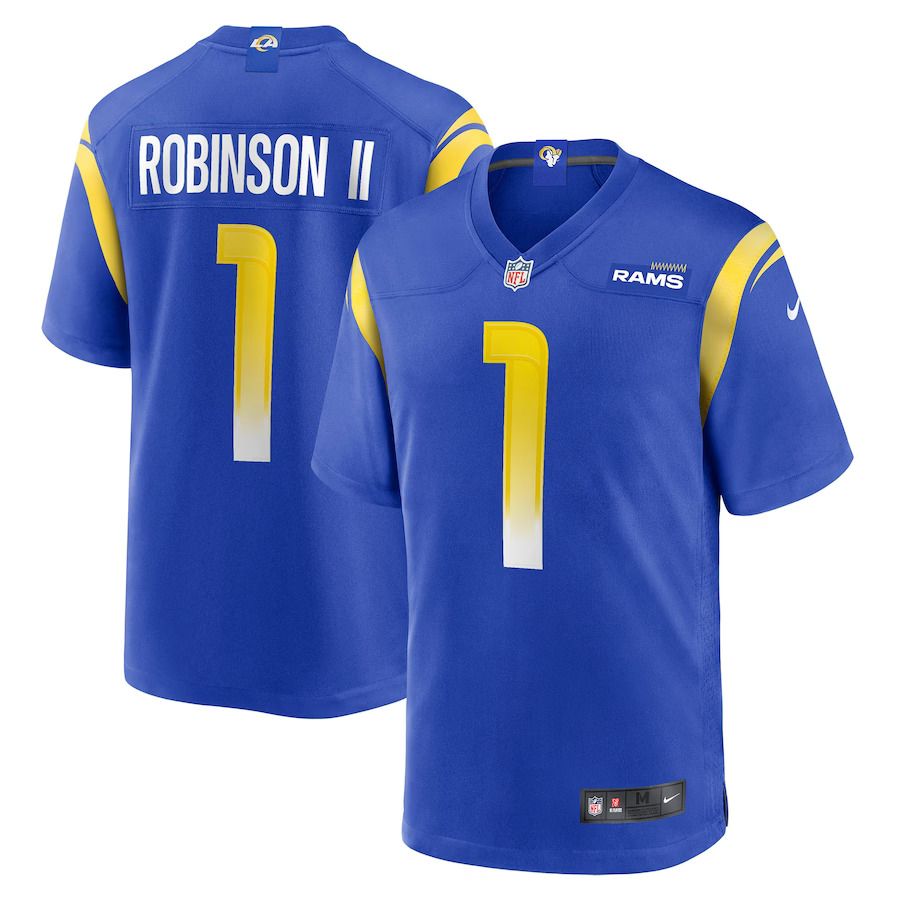 Men Los Angeles Rams 1 Allen Robinson Nike Royal Game NFL Jersey